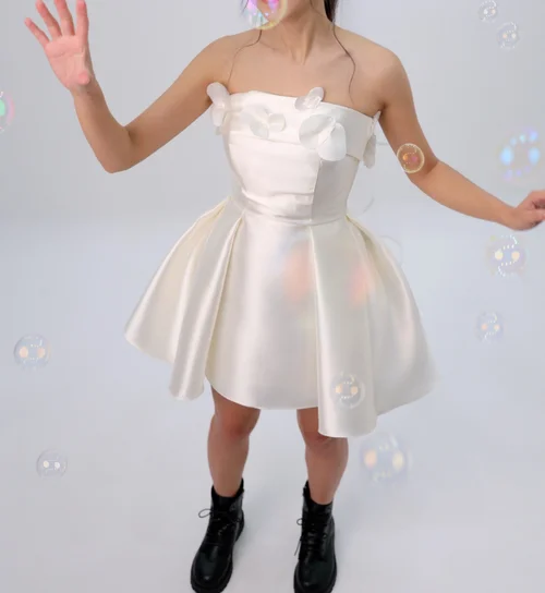 꽃잎 미카도 미니 드레스 상품 이미지