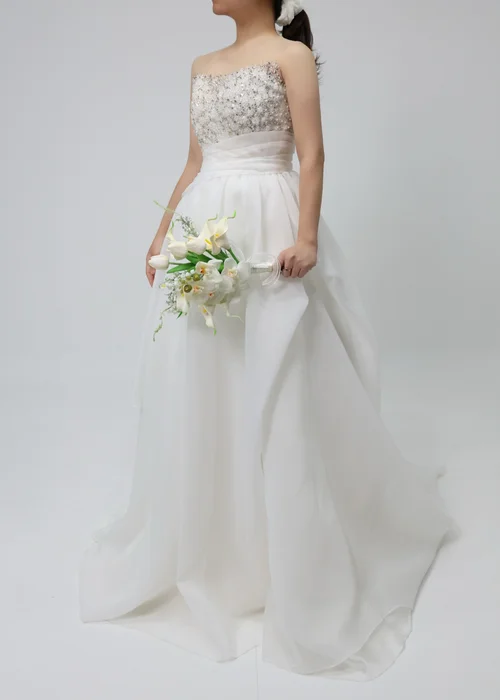 비즈 드레이프 드레스 상품 이미지